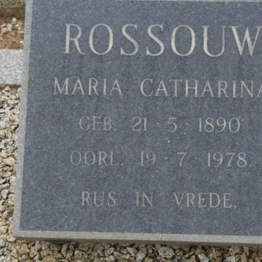 ROSSOUW Maria Catharina 1890-1978