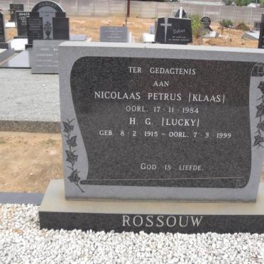 ROSSOUW Nicolaas Petrus -1984 :: ROSSOUW H.G. 1915-1999