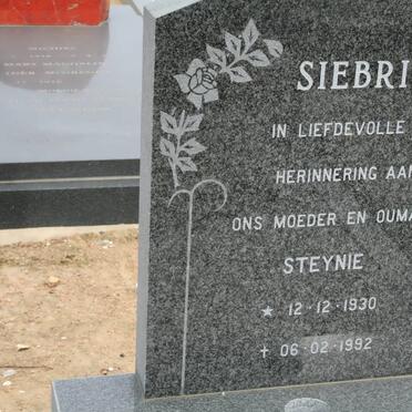 SIEBRITS Steynie 1930-1992