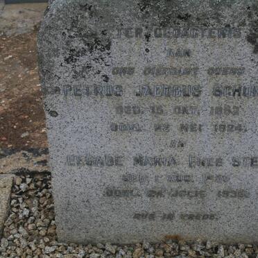 SCHONKEN Petrus Jacobus 1852-1924 &amp; Elsabe Maria STEYN 1850-1936