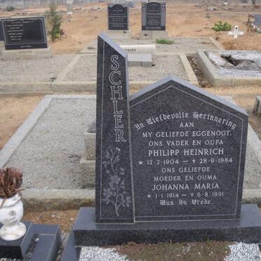 SCHLER Philipp Heinrich 1904-1984 &amp; Johanna Maria 1914-1991