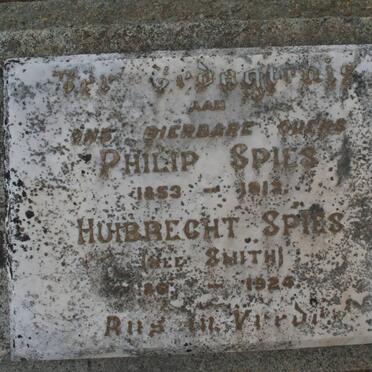 SPIES Philip 1853-191? &amp; Huibrecht SMITH 1863-1924