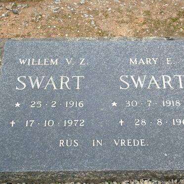 SWART Willem V.Z. 1916-1972 &amp; Mary E. 1918-1968