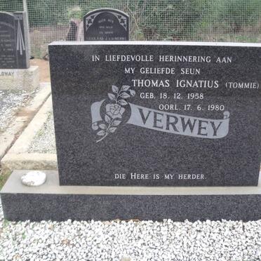 VERWEY Thomas Ignatius 1958-1980