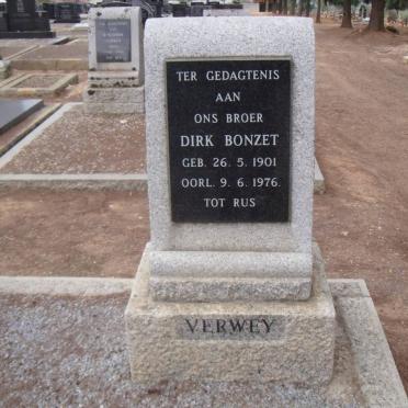 VERWEY Dirk Bonzet 1901-1976
