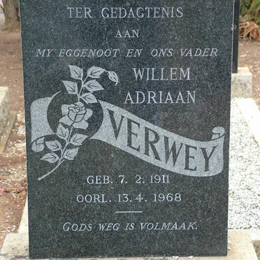 VERWEY Willem Adriaan 1911-1968