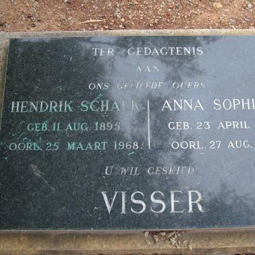 VISSER Hendrik Schalk 1895-1968 &amp; Anna Sophia E. 1896-1987