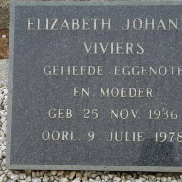 VIVIERS Elizabeth Johanna 1936-1978