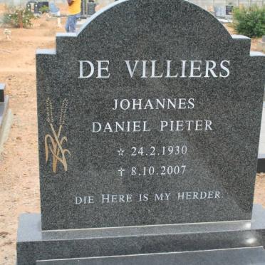 VILLIERS Johannes Daniel Pieter, de 1930-2007