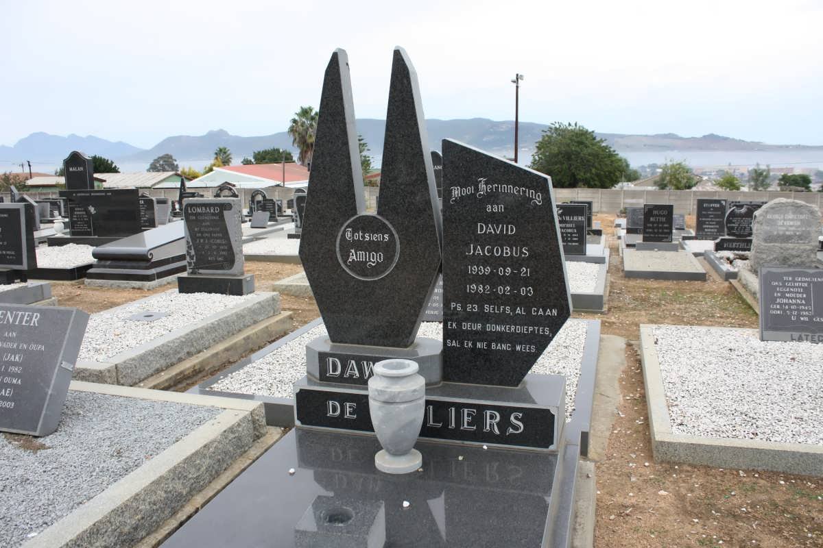 VILLIERS David Jacobus, de 1939-1982