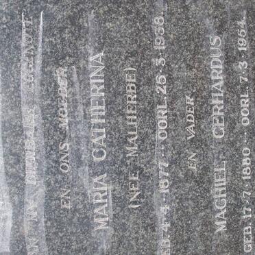 VLOTMAN Machiel Gerhardus 1880-1954 &amp; Maria Catherina MALHERBE 1877-1938