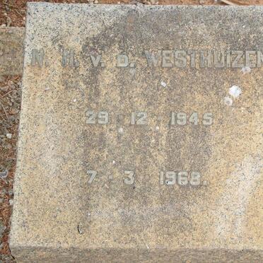 WESTHUIZEN N.H., v.d. 1945-1968
