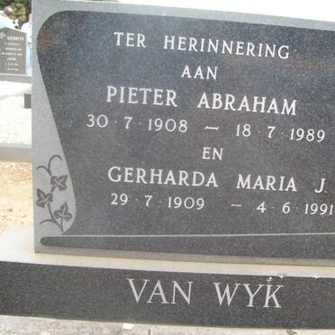 WYK Pieter Abraham, van 1908-1989 &amp; Gerharda Maria J. 1909-1991