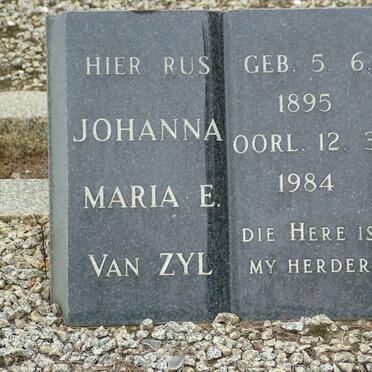 ZYL Johanna Maria E., van 1895-1984