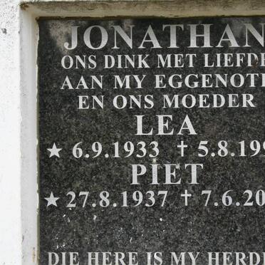 JONATHAN Piet 1937-2005 &amp; Lea 1933-1999