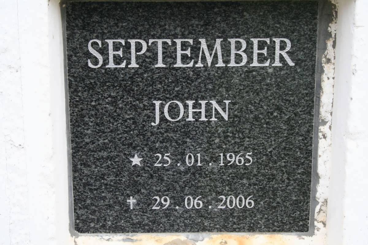 SEPTEMBER John 1965-2006
