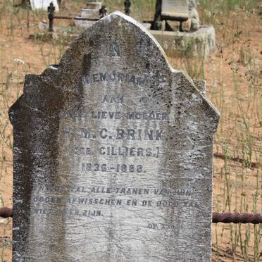 BRINK H.M.C. nee CILLIERS 1836-1888