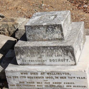 BOSHOFF Louise nee PERRY -1902