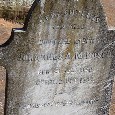 BOSCH Johannes A.M. 1842-1897