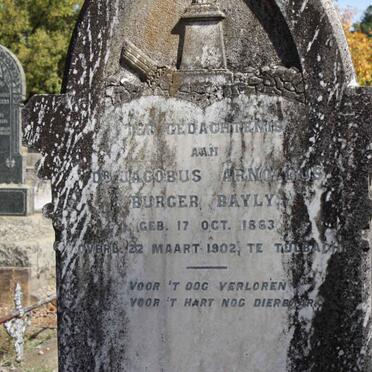 BAYLY Jacobus Arnoldus Burger 1863-1902