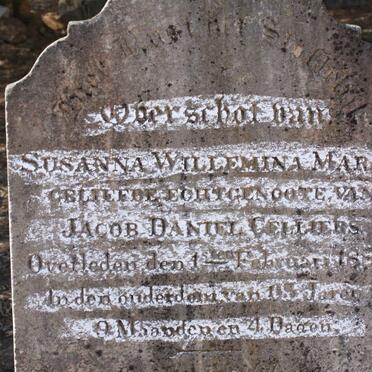 CELLIERS Susanna Willemina nee MARAIS -1881