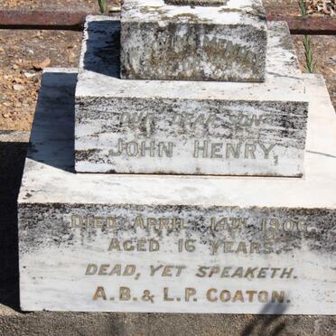 COATON John Henry -1906