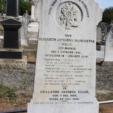 CILLIE Elizabeth Catharina Margaretha nee MARAIS 1841-1890