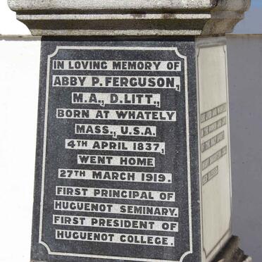FERGUSON Abby P. 1837-1919