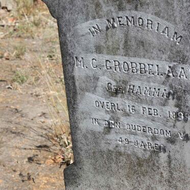 GROBBELAAR M.C. nee HAMMAN -1899