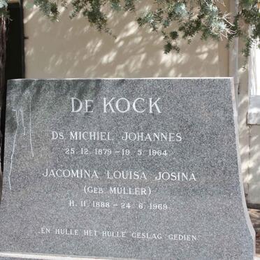 KOCK Michiel Johannes, de 1879-1964 &amp; Jacomina Louisa Josina MULLER 1888-1969