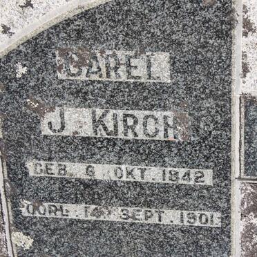 KIRCH Sarel J. 1842-1901