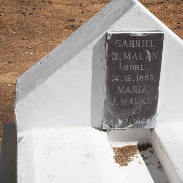 MALAN Gabriel D. -1893 &amp; Maria J. -1868