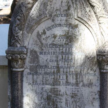 MALHERBE Elizabeth Maria nee PENTZ -1900