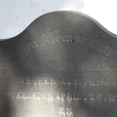 MALAN Jacobus Johannes 1803-1883