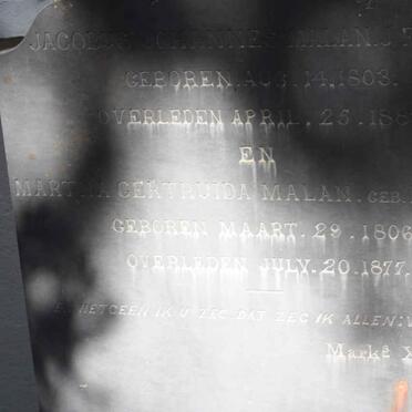 MALAN Martha Gertruida nee LE ROUX 1806-1877