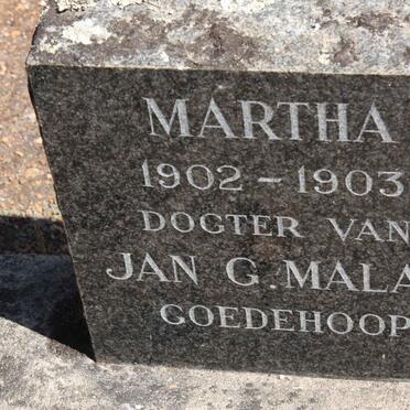 MALAN Martha 1902-1903