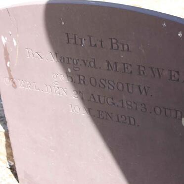 MERWE Beatrix Marg., v.d nee ROSSOUW -1873