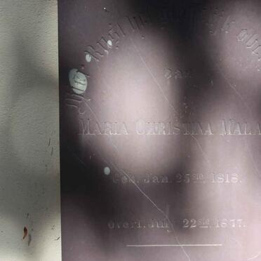 MALAN Maria Christina 1818-1877