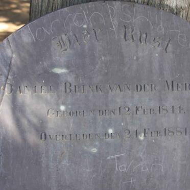 MERWE Daniel Brink, van der 1844-1881