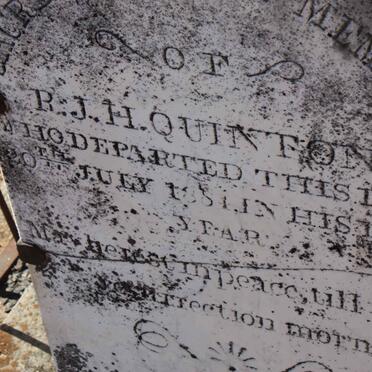 QUINTON R.J.H. -1884