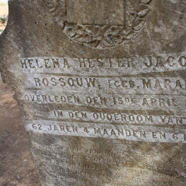 ROSSOUW Helena Hester Jacoba nee MARAIS -1880