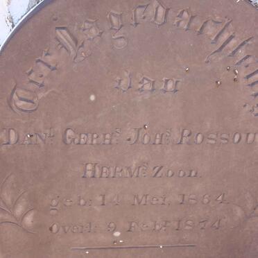 ROSSOUW Daniel Gerhardus Johannes 1864-1874