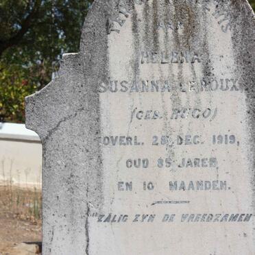 ROUX Helena Susanna, le nee HUGO -1919