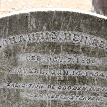 RETIEF Johannis Hen 1800-1854