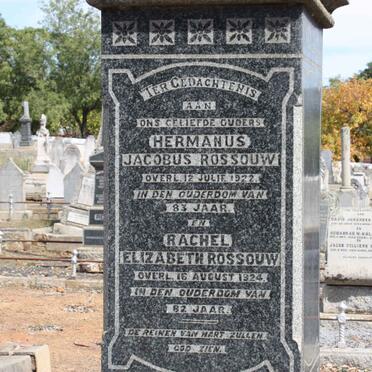 ROSSOUW Hermanus Jacobus -1922 &amp; Rachel Elizabeth -1924