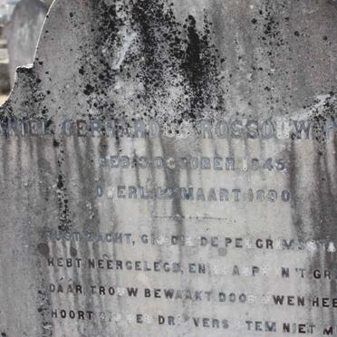 ROSSOUW Daniel Gerhardus  1845-1890
