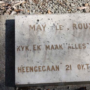 ROUX May, le -1956