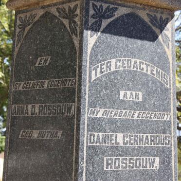 ROSSOUW Daniel Gerhardus 1856-1933 &amp; Maria H.H. RETIEF 1857-1904 :: ROSSOUW Anna D. nee BOTHA