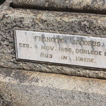 SCHWARTZ Francois Jacobus 1886-1901