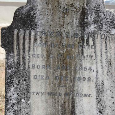 TOIT Frederick S.B., du 1854-1898